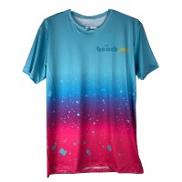 CAMISETA BEACH.ME SELLA MASCULINA - AZUL/ROSA